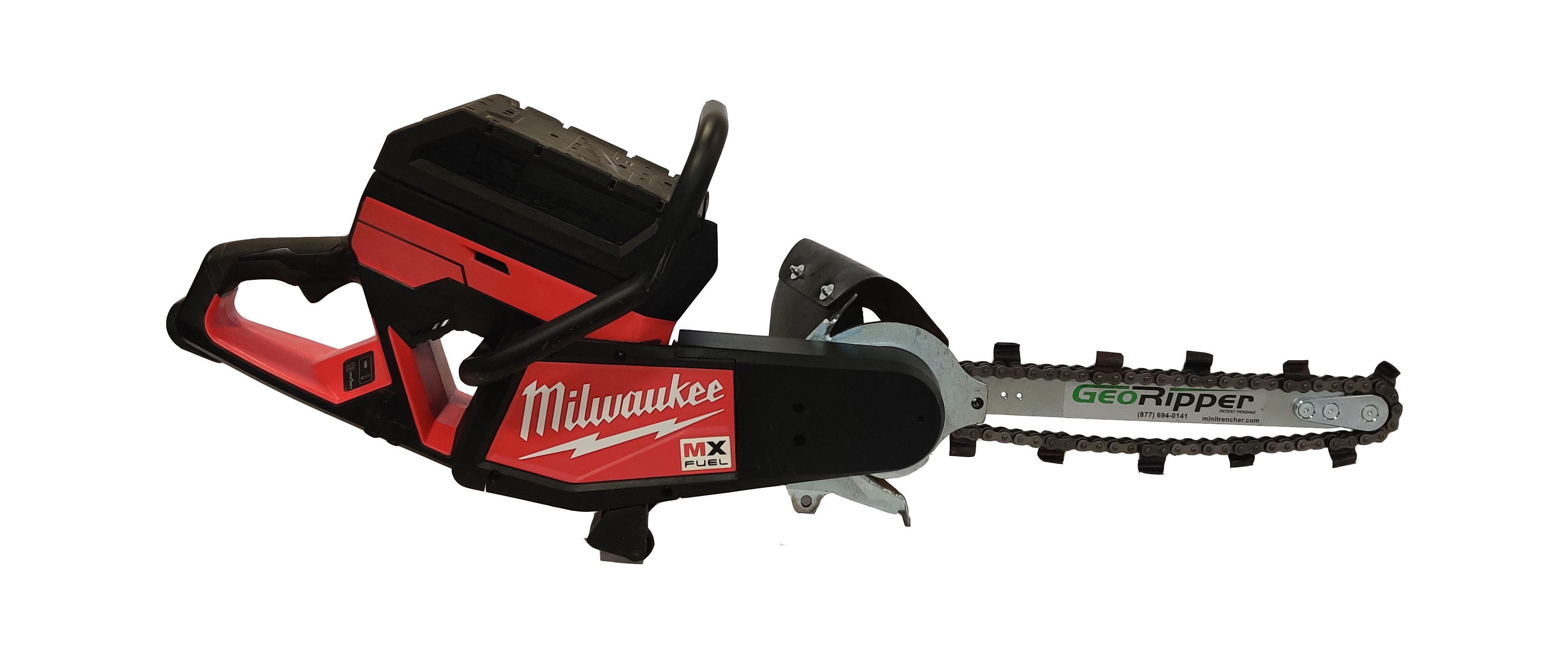 GeoRipper trenching attachment for Milwaukee