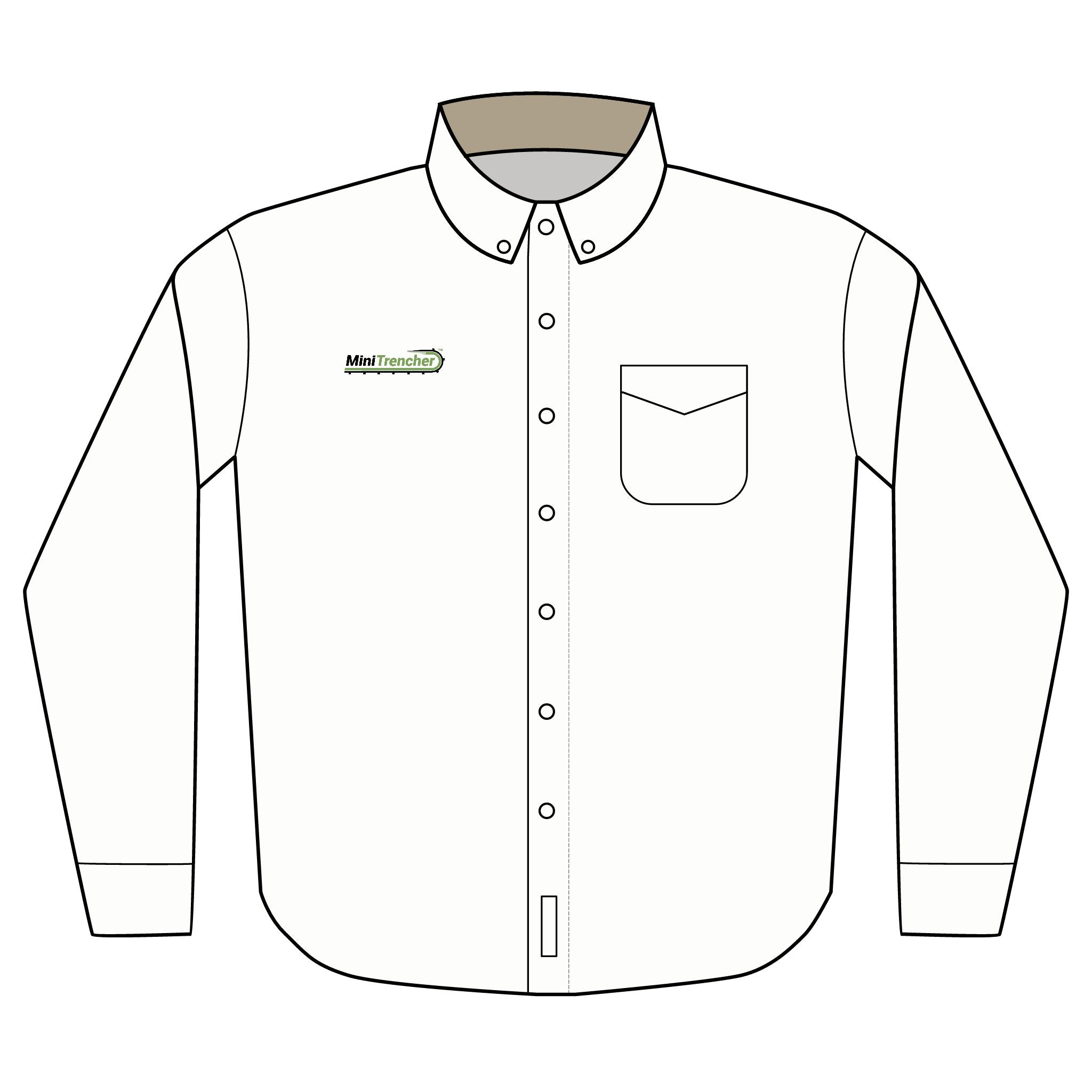 MiniTrencher Long  Sleeve Button Up Shirt