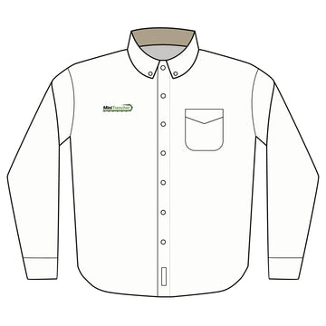 MiniTrencher Long  Sleeve Button Up Shirt