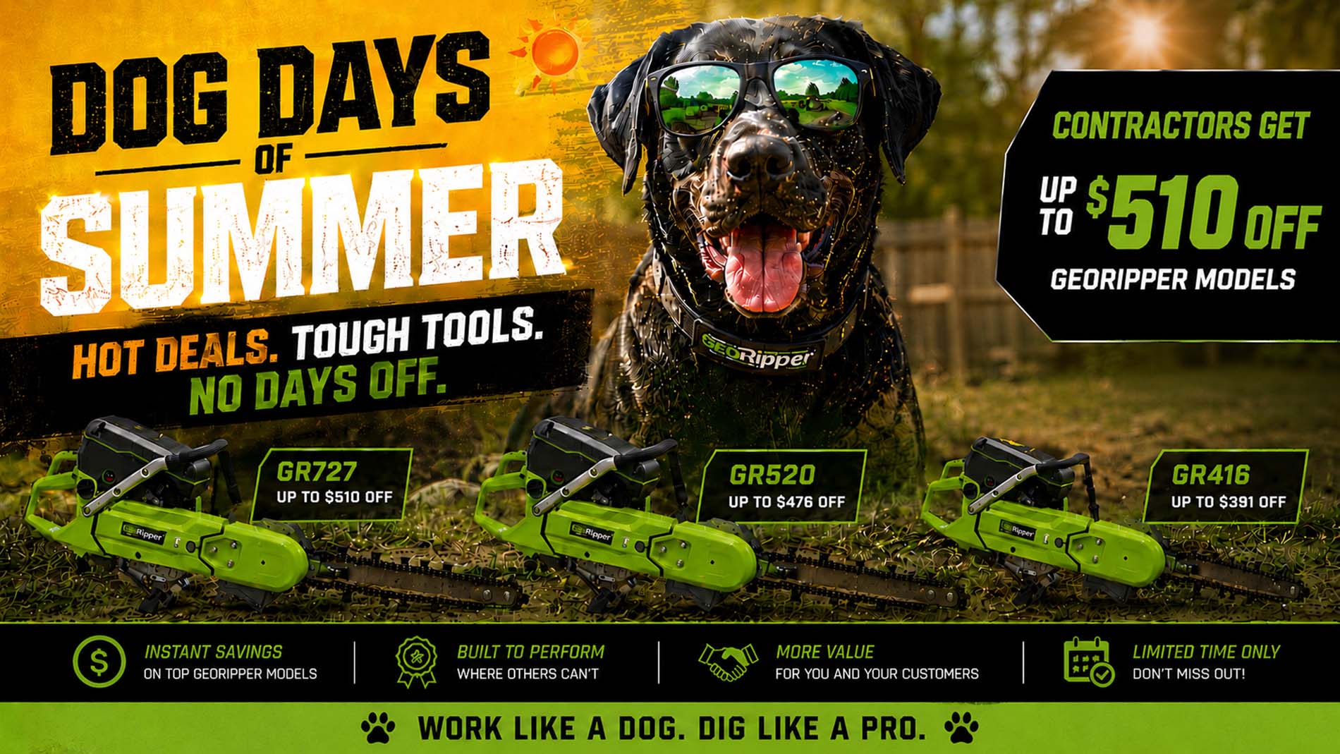 Dog days of summer banner